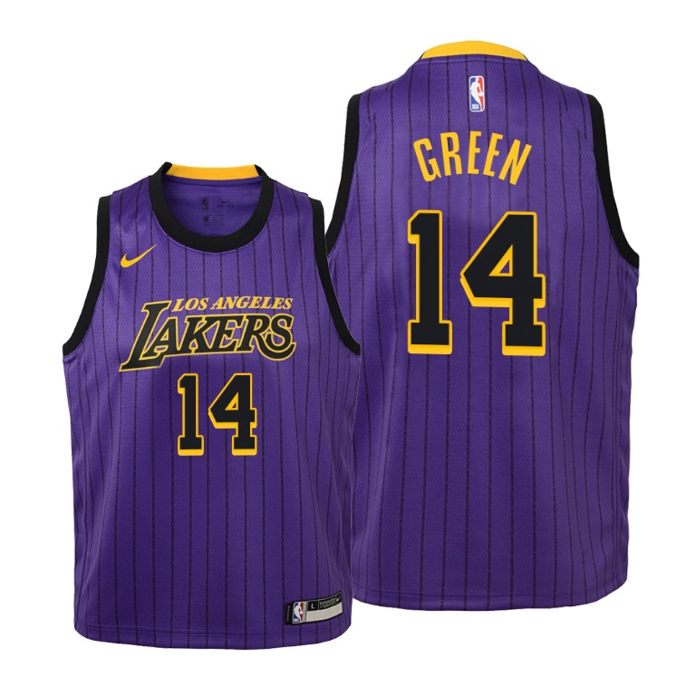 Youth Los Angeles Lakers Danny Green #14 NBA 2019-20 City Edition Purple Basketball Jersey ZVZ1883FZ